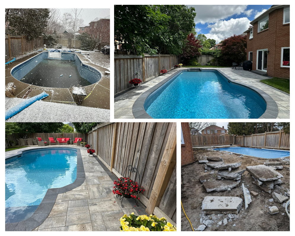 Before & After Pool Build in Stouffville