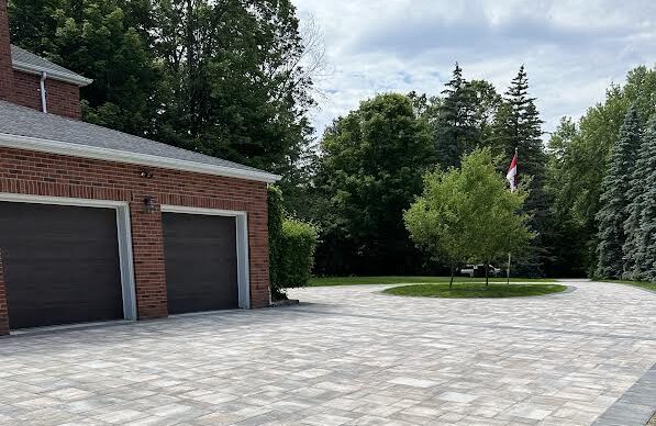 Interlocking driveway completed by Green Machine in Newmarket