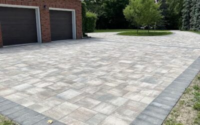 Completed Interlock Driveway Installation in Newmarket Ontario