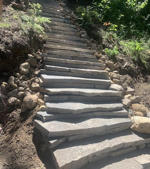 Natural Stone Staircase in Markham, ON