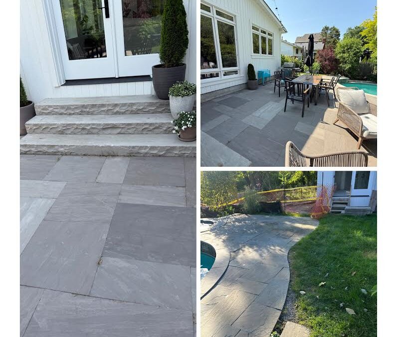 Pool Patio and Steps Installation in Markham, ON