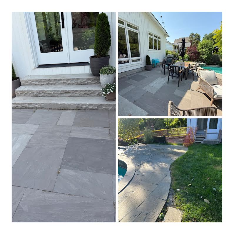 Pool Patio and Steps Installation in Markham, ON